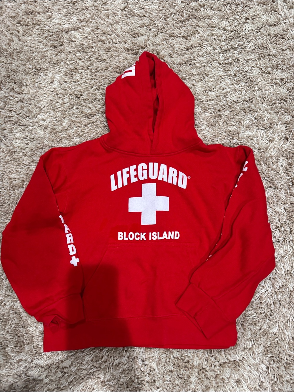 Lifeguard Block Island Red Hoodie
